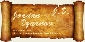 Jordan Džurnov vizit kartica